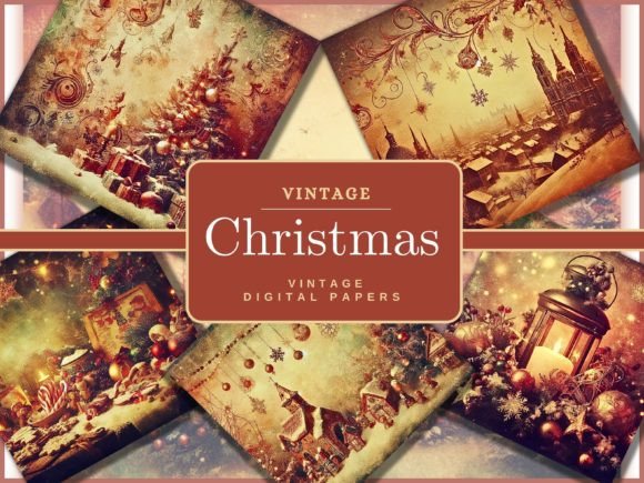 30 Vintage Christmas Backgrounds Kit Review for Real Projects