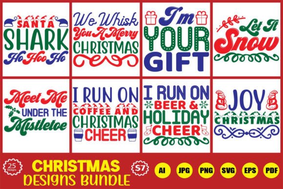 Christmas Designs Bundle for Crafts and Digital Publishing