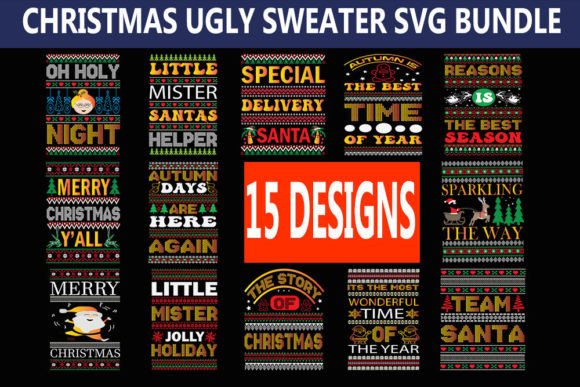 Christmas Ugly Sweater Svg Bundle for T-Shirt Designs Review