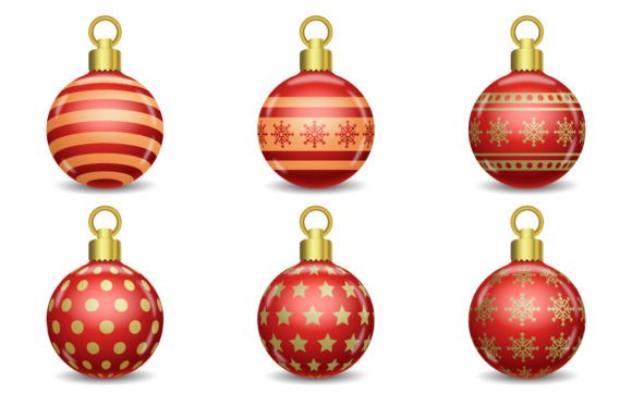 Colorful Christmas Ball Vector Art for Festive Illustrations