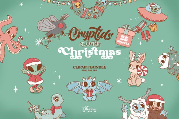 Cryptids Love Christmas - Mystery Bundle Illustrations Review