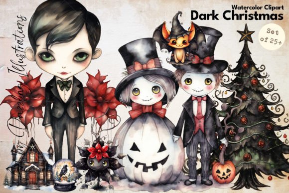 Dark Christmas Gothic Christmas: A Designer's Review of These Illustrations