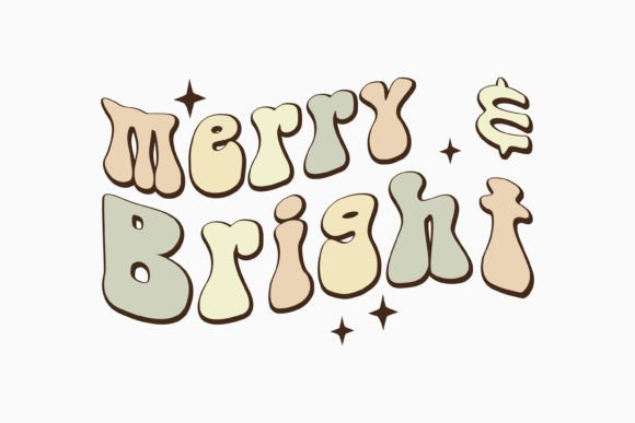 Retro Christmas Quote SVG Merry and Brig Review