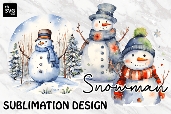 Snowman Christmas Tree Sublimation Freebies Review