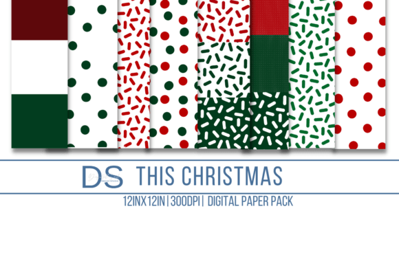 This Christmas Digital Paper for Backgrounds